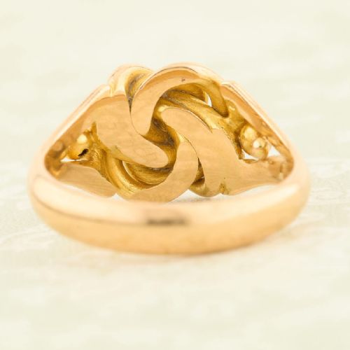 EDWARDIAN 18CT GOLD KNOT RING - ADDITIONAL PHOTO 4