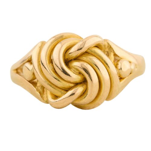 EDWARDIAN 18CT GOLD KNOT RING - ADDITIONAL PHOTO 5