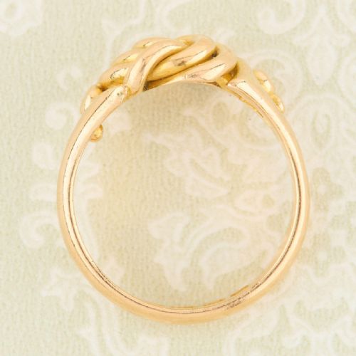 EDWARDIAN 18CT GOLD KNOT RING - ADDITIONAL PHOTO 6
