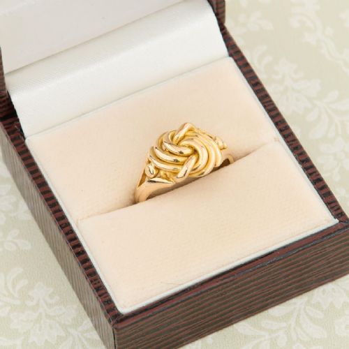 EDWARDIAN 18CT GOLD KNOT RING - ADDITIONAL PHOTO 8