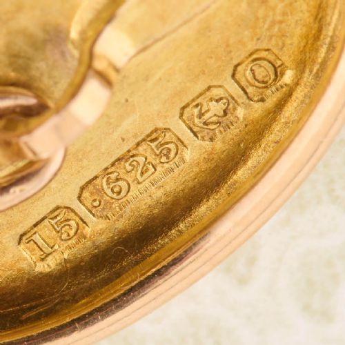 15CT GOLD OVAL CHAIN CUFFLINKS 191314 - ADDITIONAL PHOTO 7