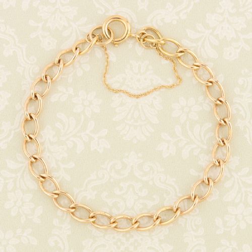 9CT GOLD 7 CURB BRACELET 194950 - ADDITIONAL PHOTO 1