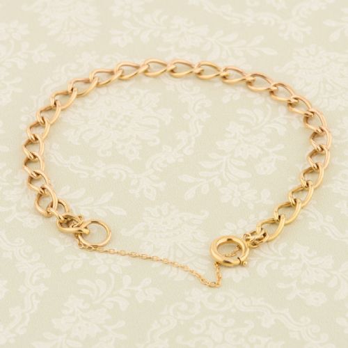 9CT GOLD 7 CURB BRACELET 194950 - ADDITIONAL PHOTO 3