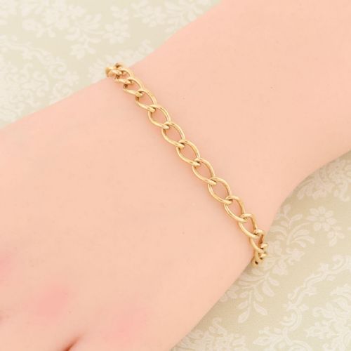 9CT GOLD 7 CURB BRACELET 194950 - ADDITIONAL PHOTO 4