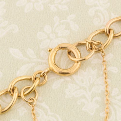 9CT GOLD 7 CURB BRACELET 194950 - ADDITIONAL PHOTO 5