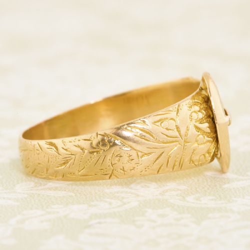 18CT GOLD BUCKLE RING - ADDITIONAL PHOTO 3