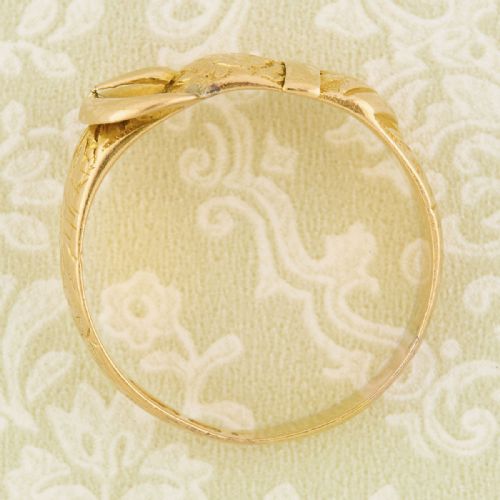 18CT GOLD BUCKLE RING - ADDITIONAL PHOTO 5