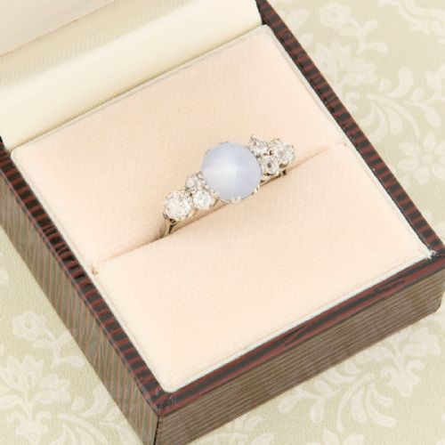 18CT GOLD STAR SAPPHIRE DIAMOND DRESS RING - ADDITIONAL PHOTO 7