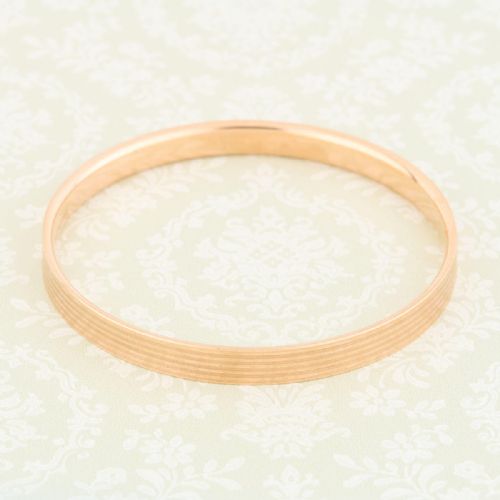 9CT ROSE GOLD METAL CORE BANGLE - ADDITIONAL PHOTO 2