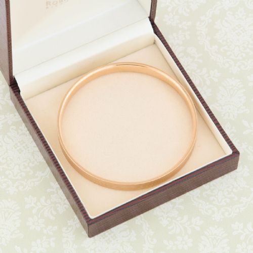 9CT ROSE GOLD METAL CORE BANGLE - ADDITIONAL PHOTO 5
