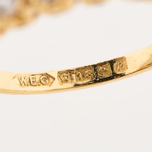 VINTAGE 18CT GOLD 7 STONE DIAMOND ETERNITY RING 070 CARAT - ADDITIONAL PHOTO 7