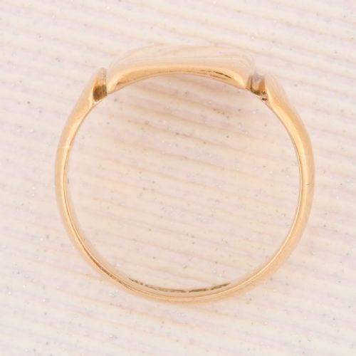 9CT GOLD RECTANGLE SIGNET RING - ADDITIONAL PHOTO 6