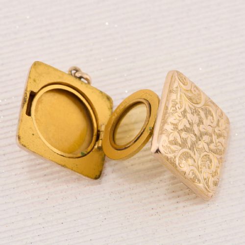 ROLLED GOLD 4 PHOTO FAMILY LOCKET - ADDITIONAL PHOTO 4
