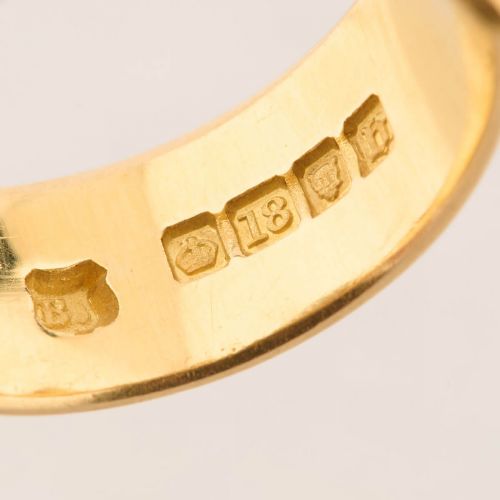 VINTAGE 18CT GOLD DIAMOND BUCKLE RING - ADDITIONAL PHOTO 7