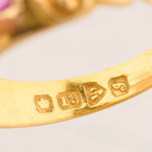 18CT GOLD RUBY AND DIAMOND GYPSY RING - ADDITIONAL PHOTO 6