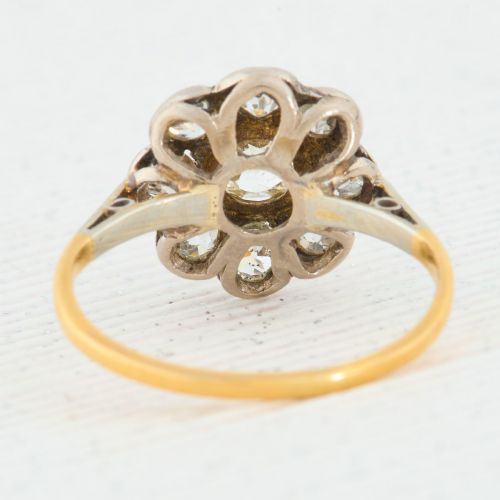 18CT GOLD DIAMOND CLUSTER RING - ADDITIONAL PHOTO 4