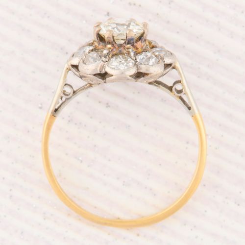 18CT GOLD DIAMOND CLUSTER RING - ADDITIONAL PHOTO 5