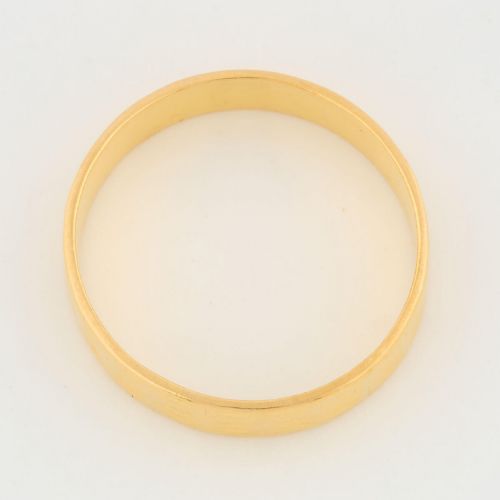 22CT GOLD RIBBED WEDDING RING - ADDITIONAL PHOTO 3