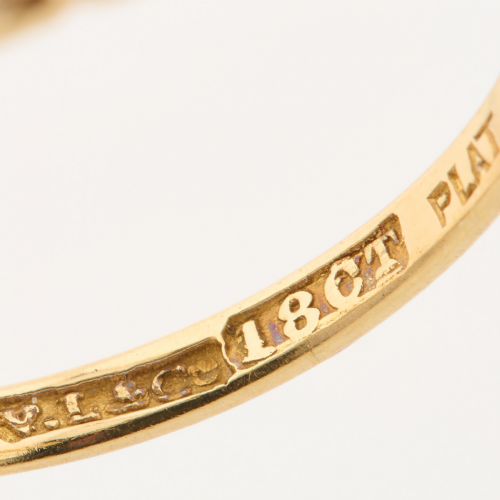 18CT GOLD 3 STONE TRILOGY RING 037 CARAT - ADDITIONAL PHOTO 6