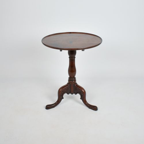 George II Mahogany Round Tilt Top Pedestal Table