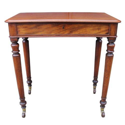 19th century mahogany side table stamped t willson - CATEGORY: ANTIQUE TABLES - DATED 19TH CENTURY