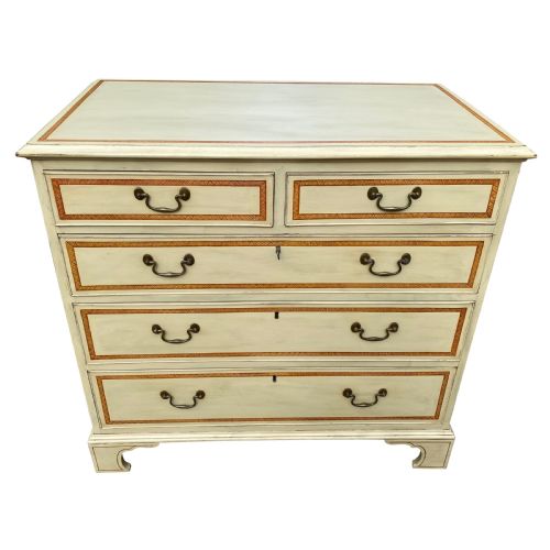 GEORGIAN DECORATED CHEST OF DRAWERS - ADDITIONAL PHOTO 2
