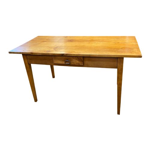 19th century solid cherry french farmhouse table - CATEGORY: ANTIQUE TABLES - DATED 19TH CENTURY