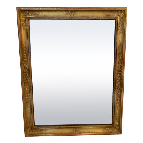 french early 19th century gilt framed mirror with original glass - CATEGORY: ANTIQUE MIRRORS - DATED 19TH CENTURY