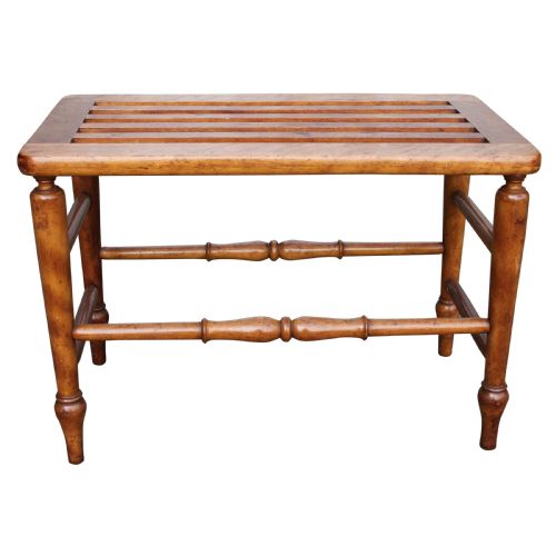 19th century satin birch luggage stand rack c 1860 - CATEGORY: ANTIQUE MISCELLANEOUS - DATED 1860