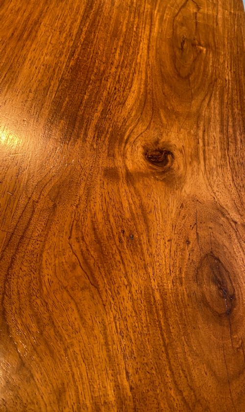RARE ANGLO INDIAN SOLID ROSEWOOD DINING TABLE MADE WITH ONLY FOUR PLANKS OF WOOD C 1920 - ADDITIONAL PHOTO 1