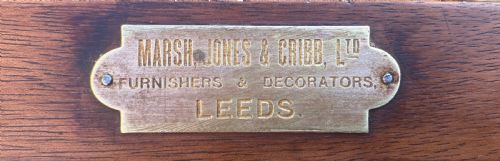 19TH CENTURY SOLID MAHOGANY LUGGAGE STAND BY MARSH JONES CRIBB C 1890 - ADDITIONAL PHOTO 2