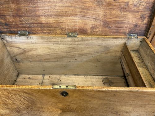 19TH CENTURY CAMPHOR WOOD TRUNK OR CHEST - ADDITIONAL PHOTO 4