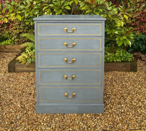 19TH CENTURY PAINTED CHEST OF DRAWERS - ADDITIONAL PHOTO 3