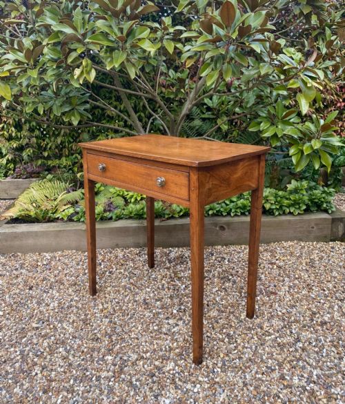 GEORGIAN COUNTRY ELM SIDE TABLE C 1800 - ADDITIONAL PHOTO 1