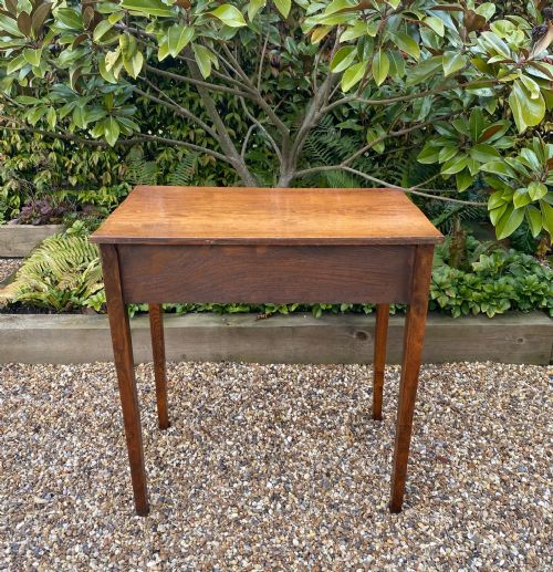GEORGIAN COUNTRY ELM SIDE TABLE C 1800 - ADDITIONAL PHOTO 2