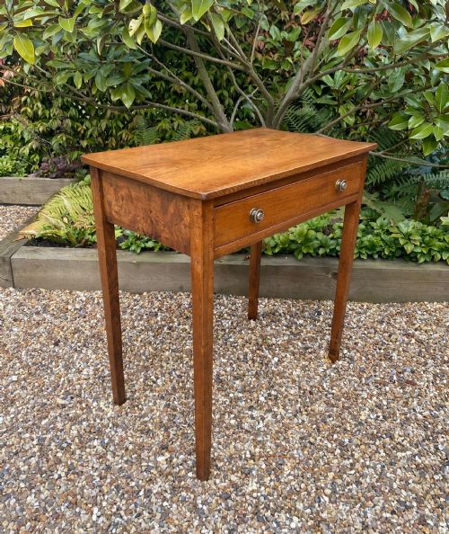 GEORGIAN COUNTRY ELM SIDE TABLE C 1800 - ADDITIONAL PHOTO 3