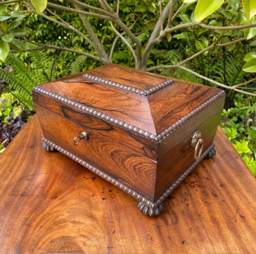 regency rosewood jewellery box - CATEGORY: ANTIQUE BOXES - DATED REGENCY