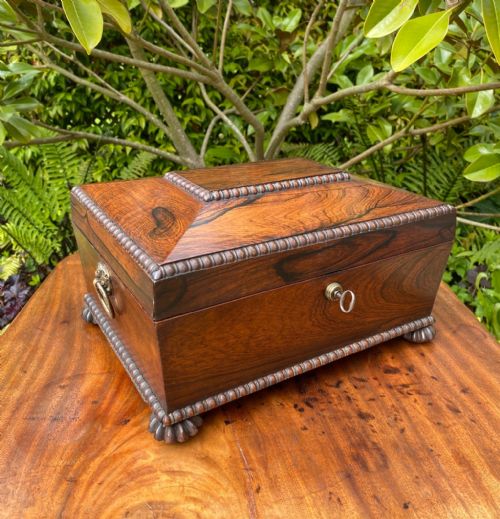 REGENCY ROSEWOOD JEWELLERY BOX - ADDITIONAL PHOTO 1