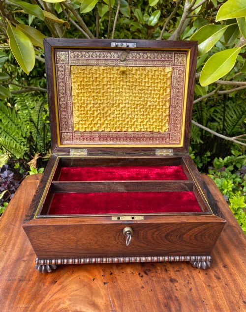 REGENCY ROSEWOOD JEWELLERY BOX - ADDITIONAL PHOTO 2