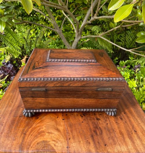 REGENCY ROSEWOOD JEWELLERY BOX - ADDITIONAL PHOTO 4