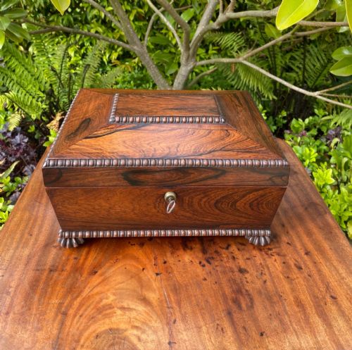 REGENCY ROSEWOOD JEWELLERY BOX - ADDITIONAL PHOTO 5