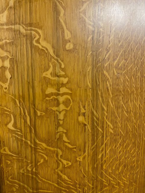19TH CENTURY COMPACTUM WARDROBE WITH ORIGINAL SCUMBLE FAUX OAK PAINTWORK - ADDITIONAL PHOTO 1