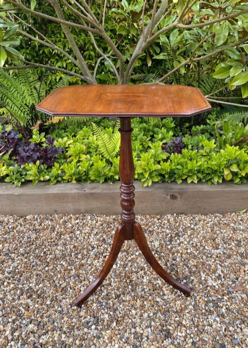 19th Century Mahogany & Cherry Wine Table / Candle Stand