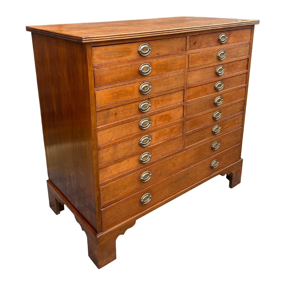 19th Century Anglo Indian Solid Teak Chest Of Sixteen Drawers View IV