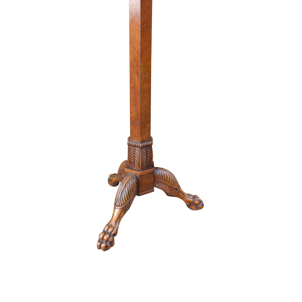 Walnut 19th Century Height Adjustable Standard Lamp View II