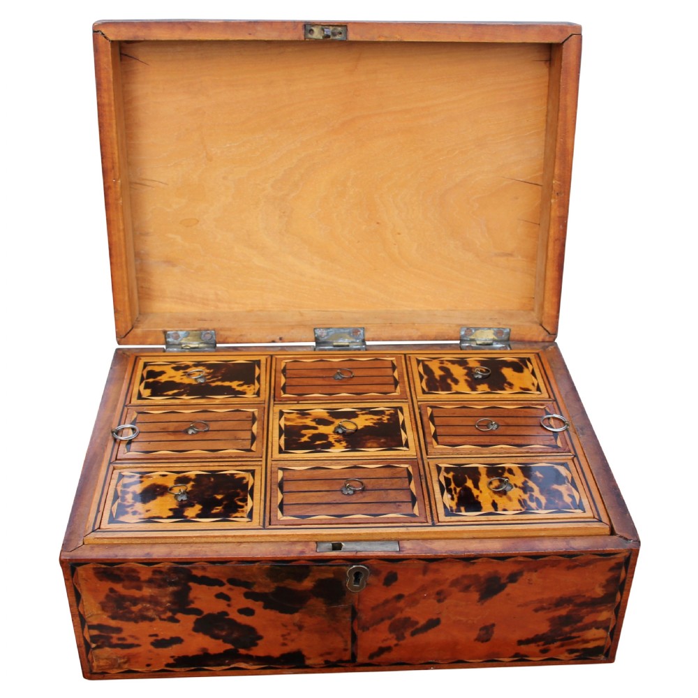 19th Century Anglo Indian Tortoiseshell Veneered On Solid Satinwood Box View III