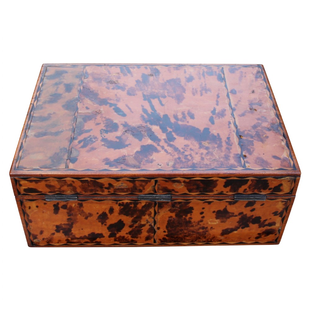 19th Century Anglo Indian Tortoiseshell Veneered On Solid Satinwood Box View IV