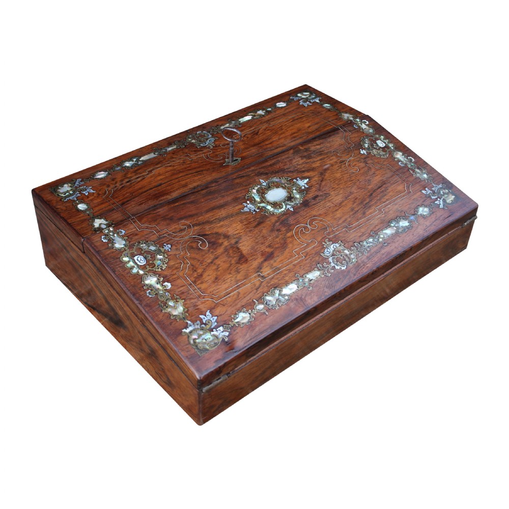 19th Century Rosewood Writing Box View III
