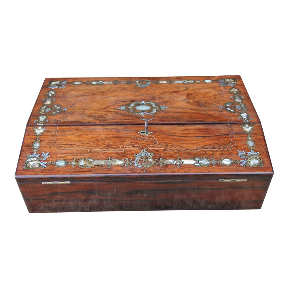 19th Century Rosewood Writing Box View IV