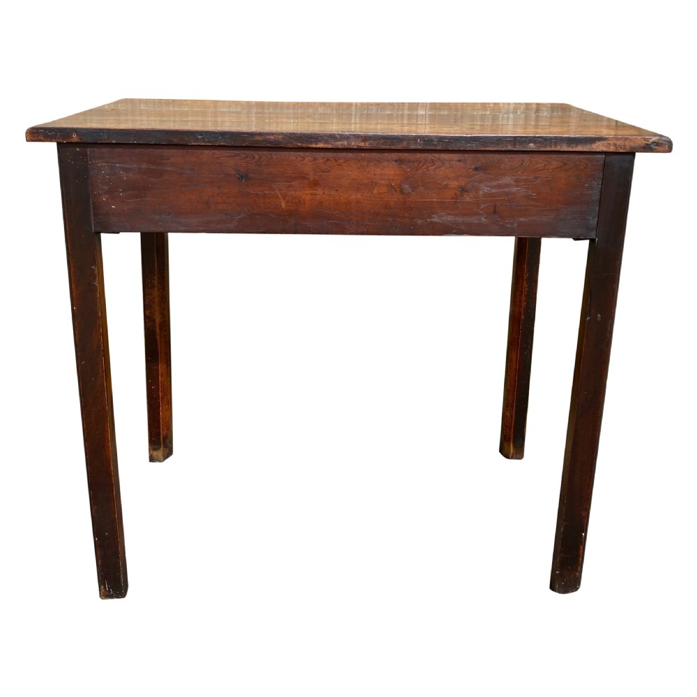 Georgian Solid Cherry Fruitwood Country Chippendale Side Table c. 1770 View IV